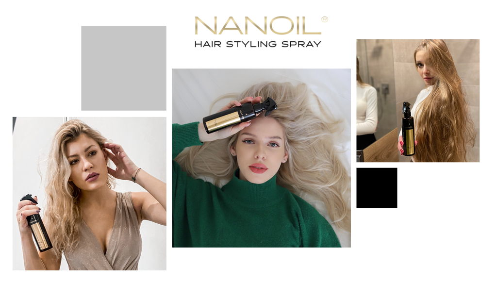 soin coiffant à vaporiser Nanoil