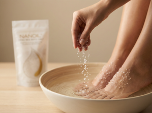 sel de bain de pied nanoil
